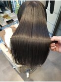黒髪ストレート☆髪質改善×縮毛矯正