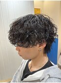 マッシュウルフ/色気モテ髪/艶感シャドウパーマ