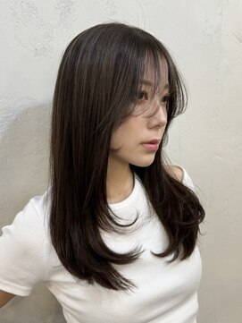 ファルベ(Farbe) くびれ アプリコットオレンジ 夏のヘアアレンジハイライトカラー