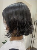 ボブの毛先パーマ