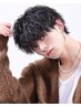 カット+お好みパーマ［京都/メンズカット/メンズパーマ/メンズ/眉毛]