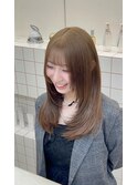 《花屋併設》中明度ベージュ［酸性ストレート/ヘアセット］