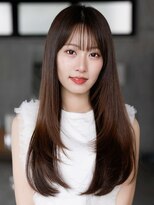 エインアンリー 明治神宮前(AIN.ANLY.)&nbsp;◎デジタルパーマミディアムヘアコテ巻き風パーマ縮毛矯正韓国風