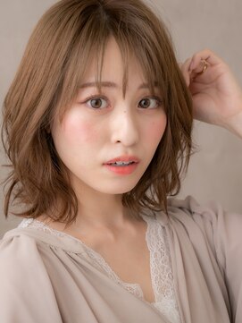 カバーヘア 上尾西口店(COVER HAIR) くせ毛風カシスブラウン小顔くびれボブウルフA2上尾20代30代40代