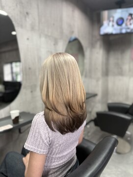 ノーン(NONE) ブロンドデザインカラー