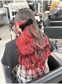 【派手髪！インナーレッドカラー】SAKI