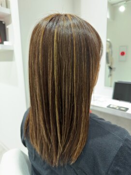 白髪ぼかしハイライト