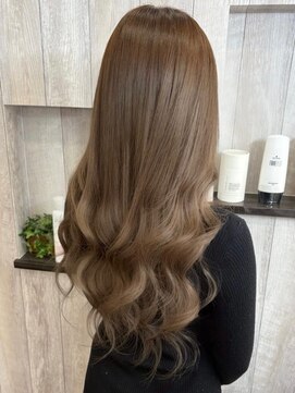 オリーブグレー/髪質改善/エクステ/クラゲヘアー/黒髪