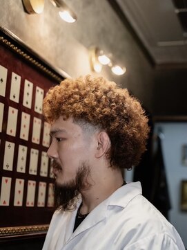 ヒロギンザ 難波店(HIRO GINZA) マレットテーパーフェード/メンズ/バーバー/難波