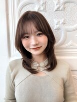 ガーデントウキョウ(GARDEN Tokyo) 【ミディアム/レイヤー/くびれ/透明感/ベージュ/美髪/前髪】