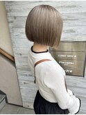 ミルクティー×ボブスタイル