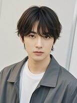 エイチ メンズ(H)&nbsp;テーパーフェードフレンチクロップラルフカールフェザーパーマ