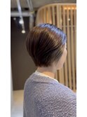 透け感グレーの大人イヤリングカラー｜西千葉｜専用クーポン有