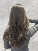 コントラスト極ハイライト☆グレーベージュ☆20代30代40代