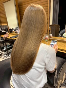 ヘアリゾート粋 トゥジュ 池袋東口店(tujuh) 艶髪/ロング/ストレート/ブリーチなしダブルカラー