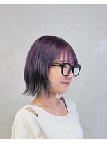 メゾンドイギー(MAISON de IGGY)&nbsp;鮮やかラベンダー/ブリーチありバイオレット/レイヤーボブ