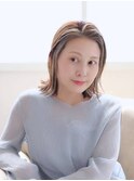 外はねボブ☆ミニボブ20代30代40代フェイスフレーミング透明感