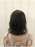 20代30代★エレガントなツヤ感ラベンダーアッシュ×大人セミディ