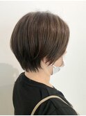 20代30代40代前下がりストレート丸みナチュラルショート