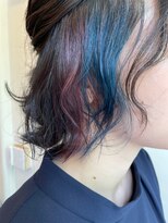エンレイ(enRei)&nbsp;大人かわいいゆるふわボブ×インナーカラー寒色系ユニコーン