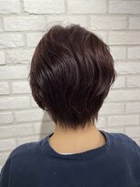 アッシュ 稲田堤店(Ash) ゆるふわショートボブ×トワイライトピンク