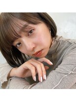 エクラートリアン 藤沢店(ECLART Lien)&nbsp;ミニボブ×オリーブベージュ[藤沢/髪質改善]