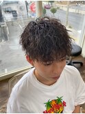 滋賀、南草津、メンズ美容室、波巻きツイストスパイラルパーマ