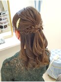 ハーフアップ☆ヘアセット/ヘアメイク/渋谷/表参道/外苑前/東京