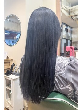 カシュカシュ(cache cache) 髪質改善トリートメント&ブルーブラックカラー