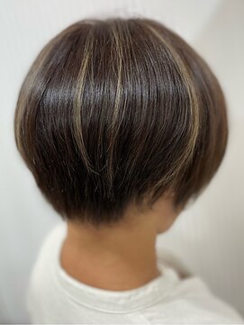 ソシエ 天王寺ミオ店 白髪ぼかしハイライト/大人女性/40代/50代/60代