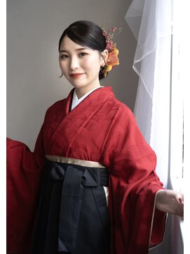 マルケ(marquer) 北堀江卒業式袴着付/ヘアメイク/正統派着物美人ヘアメイク
