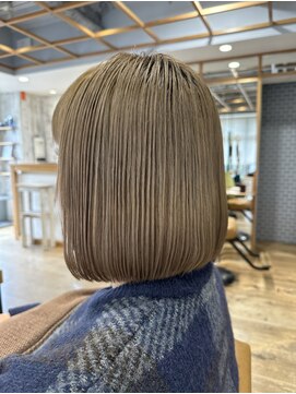 クラップス 京急富岡(CLAPS) ダブルカラーショートボブインナーカラーハイライトケアブリーチ