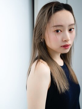 エインアンリー 表参道(AIN.ANLY.) ハイトーンカラーミルクティーアッシュことりベージュ大人女子