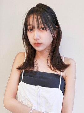 ニューヨークニューヨーク 守口店(NYNY) 大人可愛い/ミディアム/ウルフ/レイヤー/守口美容室/暗髪/黒髪