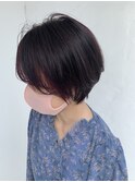 襟足のおさまるショートボブ
