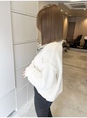 ブリーチ毛にビカクストレート