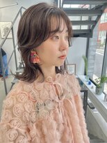 ヘアー アイス 御器所本店(HAIR ICI) 大人可愛い小顔ウルフレイヤーカットブリーチなし透明感カラー