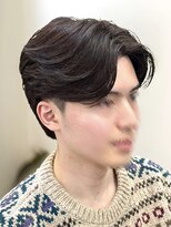 ビッケメンズヘア(Vicke Men's hair)&nbsp;フェザーパーマセンターパートダウンパーマニュアンスパーマ韓国