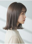 美髪/ワイドバング/レイヤーカット/くすみベージュ/新小岩駅