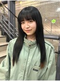 黒髪エンドカラー