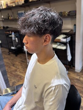 エクファフォーメン(EX-FA FOR MEN) ブルーブラック/スペインカール/スパイキーショート/瀬田