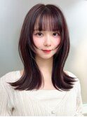 【AFLOAT福岡】小顔前髪ありひし形レイヤーカット