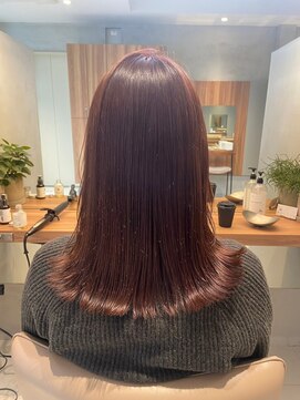 ガリカ 博多駅前(Gallica) 艶感ロブ/フェミニンチェリーブラウン<博多駅前>