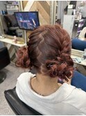 【ヘアセット】 編みツイン団子 /茅ヶ崎ヘアセット