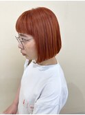 ピレンジ大人可愛いひし形前下がりショートボブカット