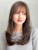 アグノス 青山(Agnos)&nbsp;レイヤーカット暗めカラーフェイスフレーミングデザインカラー