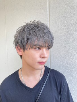 ヘアサロン ガリカ 表参道(hair salon Gallica) シルバーアッシュ/くせ毛風メンズマッシュ