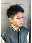 メンズカット/スパイキーショート/アップバング/盛岡