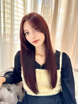 ユアーズヘア 新宿三丁目店(youres hair) 髪質改善トリートメントで叶う美髪ストレート 艶髪 前髪