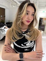 ヨロ 上野(YOLO) ハイライトカラーミルクティーベージュケアブリーチダブルカラー